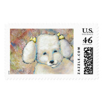 Bella is a Happy Dog - fun cute original art stamps