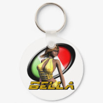 Bella Means Beautiful in Italian Pinup Keychain! by sexyshirts2 Bella Means Beautiful in Italian Pinup Keychain!
