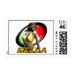 Bella Means Beautiful in Italian Postage Stamps