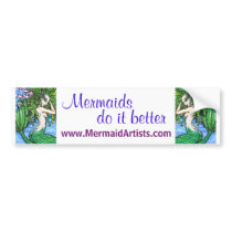 Bella Mermaid BumperSticker by ElfWitch Bella Mermaid BumperSticker