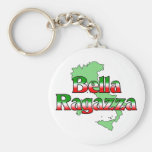Bella Ragazza (Beautiful Italian Girl) Key Chains