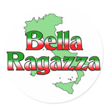 Bella Ragazza (Beautiful Italian Girl) stickers