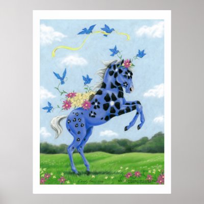Bella Sara Bluebell - print by cindypriceart
