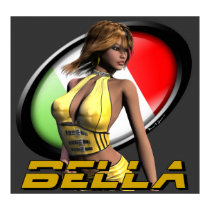 "Bella" Sexy Italian 3D Fantasy Pinup Girl Print! by sexyshirts2 "Bella" Sexy Italian 3D Fantasy Pinup Girl Print!