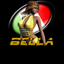 "Bella" Sexy Italian 3D Fantasy Pinup Girl T Shirt
