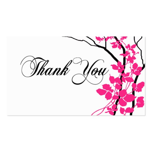 Bella Thank You Gift Tag Special Thanks Business Card