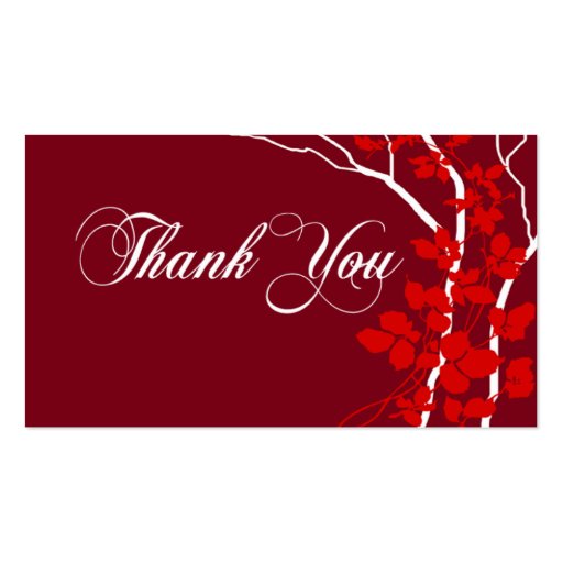 Bella Thank You Gift Tag Special Thanks Business Card (front side)
