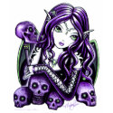 "Belladonna" Gothic Purple Skull Faerie Tank Top t-shirts by mykajelina "Belladonna" Gothic Purple Skull Faerie Tank Top t-shirts