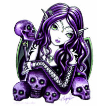 "Belladonna" Gothic Purple Skull Faerie Tank Top t-shirts by mykajelina "Belladonna" Gothic Purple Skull Faerie Tank Top t-shirts