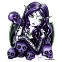 Belladonna Punk Purple Skull Faery t-shirts