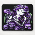 Belladonna Purple Skull Fairy Mousepad