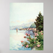 Bellagio from Villa Melzi Lake Como Italy. Huge Ca Print