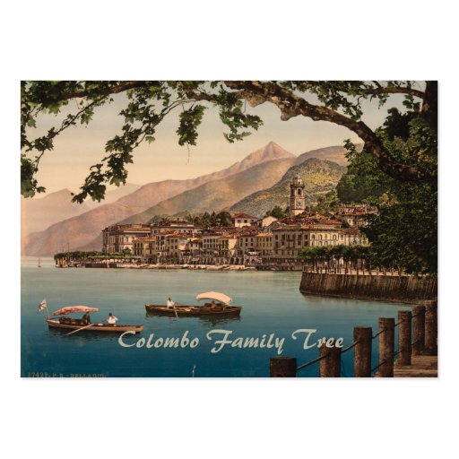 Bellagio I, Lake Como, Lombardy, Italy Business Card (front side)