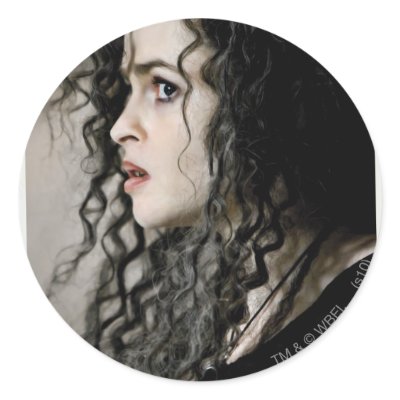 Bellatrix Lestrange 2 Round Sticker by harrypotter