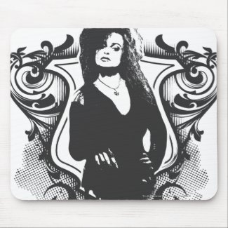 Bellatrix Lestrange Dark Arts Design mousepad