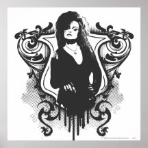 Bellatrix Lestrange Dark Arts Design Poster