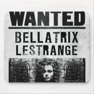 Bellatrix Lestrange Wanted Poster mousepad