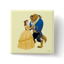 Belle and Beast Dancing Pinback Buttons