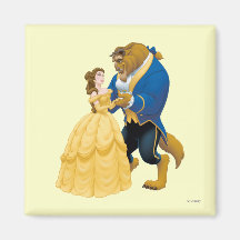 Belle and Beast Dancing Refrigerator Magnet