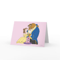 Belle and Beast Holding Hands Cards