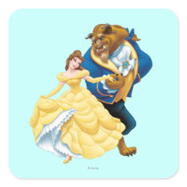 Belle and Beast Square Sticker
