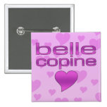Belle Copine Pink & Purple Love Hearts buttons