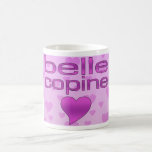 Belle Copine Pink & Purple Love Hearts mugs