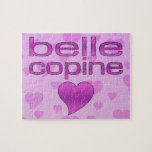 Belle Copine Pink & Purple Love Hearts puzzles