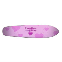 Belle Copine Pink & Purple Love Hearts Skateboard Decks