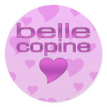 Belle Copine Pink & Purple Love Hearts stickers