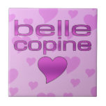 Belle Copine Pink & Purple Love Hearts tiles