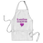 Belle Copine Purple Love Heart aprons