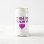 Belle Copine Purple Love Heart mugs