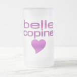 Belle Copine Purple Love Heart mugs