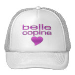 Belle Copine Purple Love Heart hats