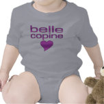 Belle Copine Purple Love Heart t-shirts