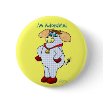 Belle Cow, "I'm Adorable!" buttons by dradcliffe Belle Cow, "I'm Adorable!" buttons