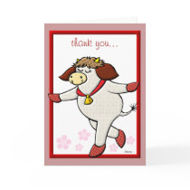 Belle Cow's "Thank You" Card