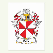 Belle Family Crest Postcard