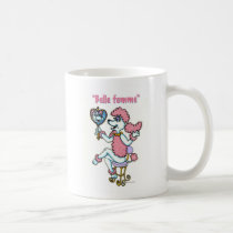 Belle Femme Poodle Mug mugs