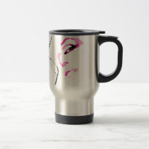 Belle Fille Visage Face Mug