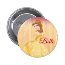 Belle Princess Pinback Button