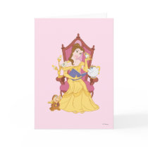 Belle Reading to Friends Greeting Card