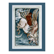 Bellerophon on Pegasus posters by CuratorCollection Bellerophon on Pegasus posters