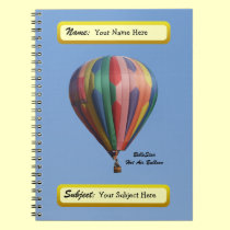 BelleStar Hot Air Ballooon Notebook notebooks