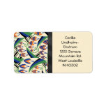 BELLFLOWER in original Art Deco colors Personalized Address Label