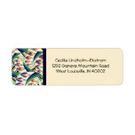 BELLFLOWER in original Art Deco colors Return Address Label