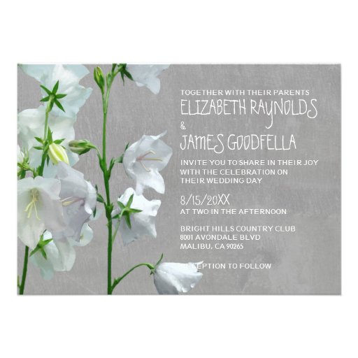 Bellflower Wedding Invitations