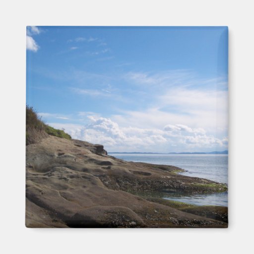 Bellingham Bay Rock Formations Fridge Magnet