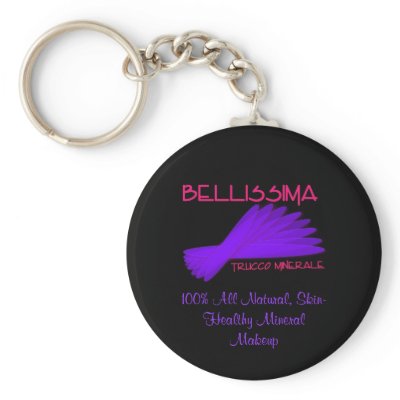 Bellissima Logo & Slogan Keychain by blonndie1965